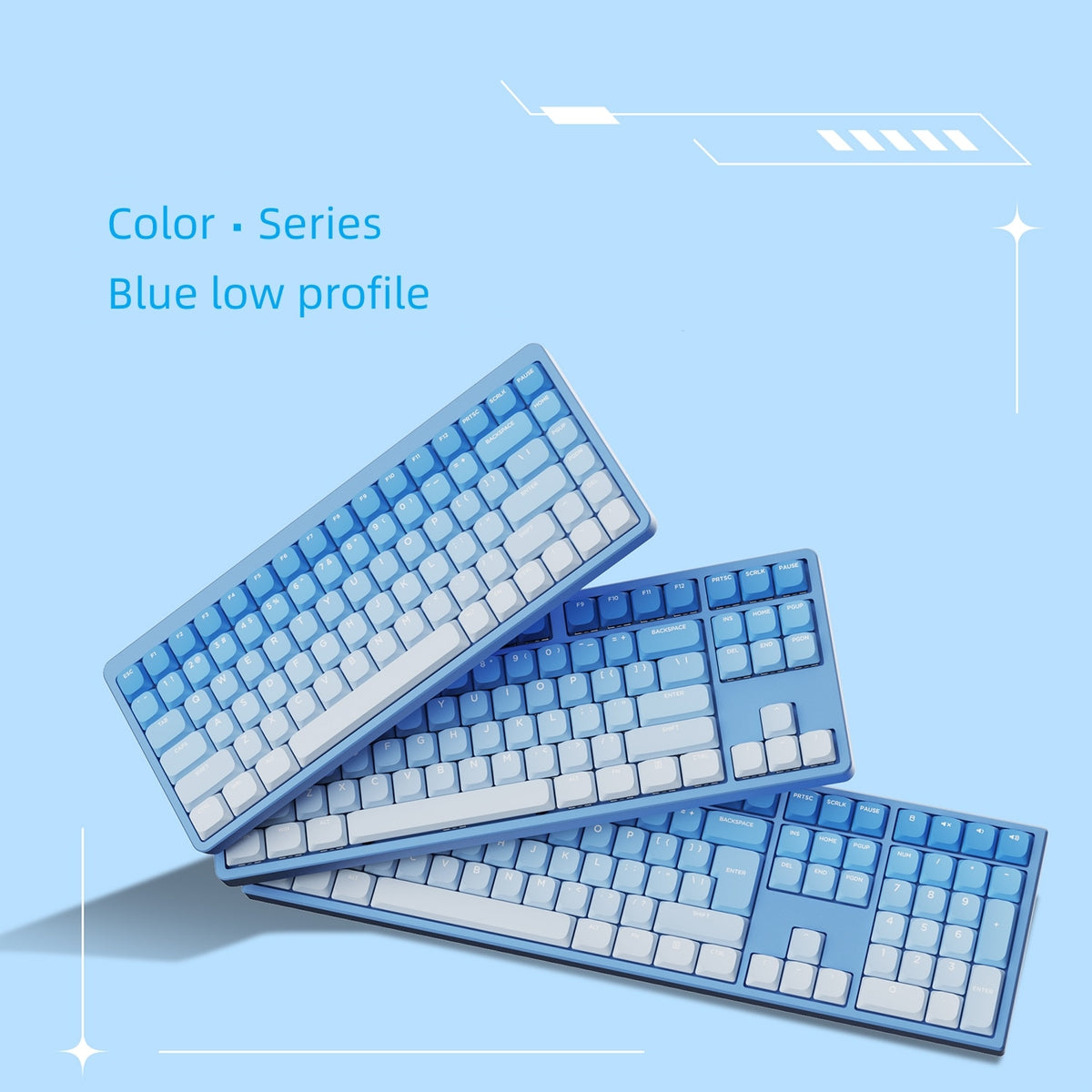 Light Blue Keycaps | Keycaps Nation